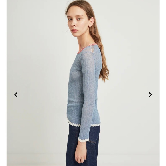 Isabel Marant Etoile Scoop Neck Long Sleeve Top - Picture 2 of 16